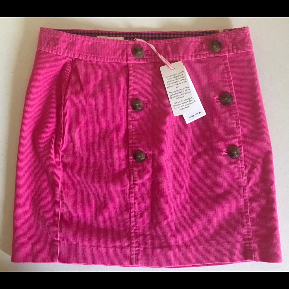 Vineyard Vines Corduroy Sailor Skirt Size 0 Pink